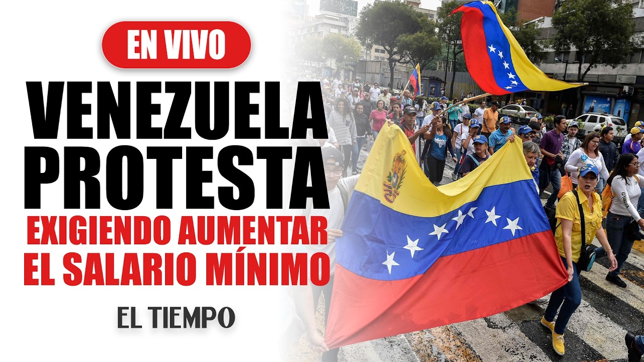 Protesta por salario mínimo recorre Caracas pese a obstáculos gubernamentales